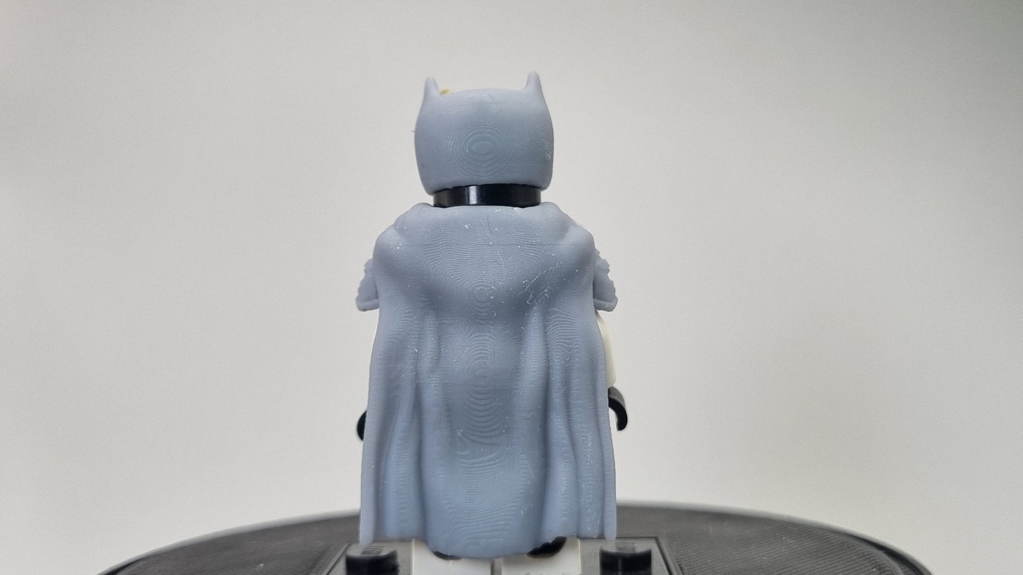 Custom 3D printed building toy very dark day with cape!