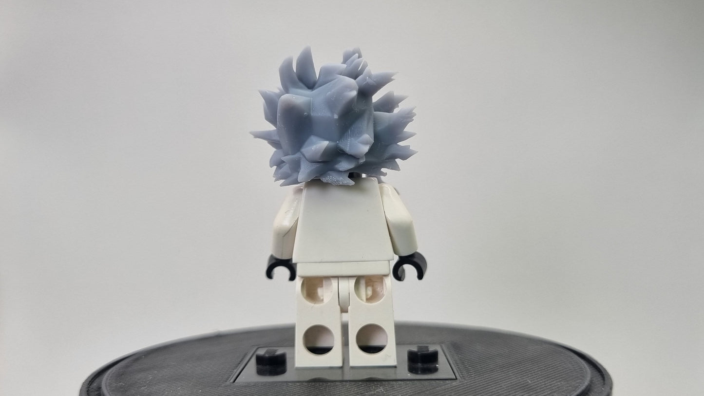 Custom 3D printed building toy skinny guy hairpiece!