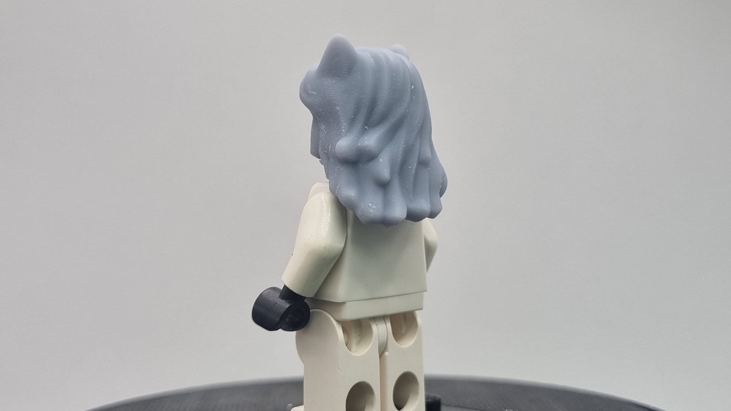 Custom 3D printed building toy masked girl!