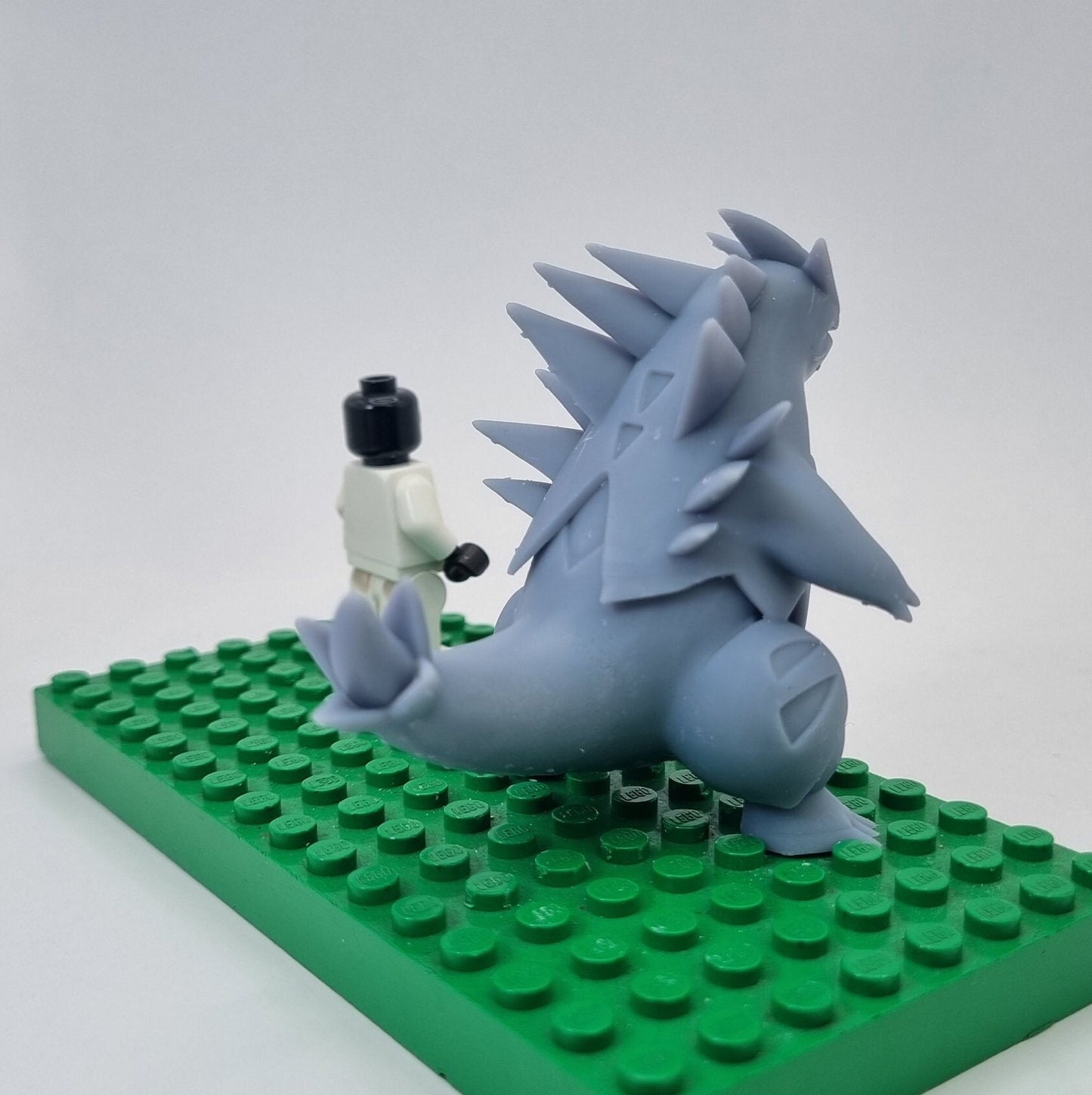 Building toy custom 3D printed animal to catch spikey dinosaur!