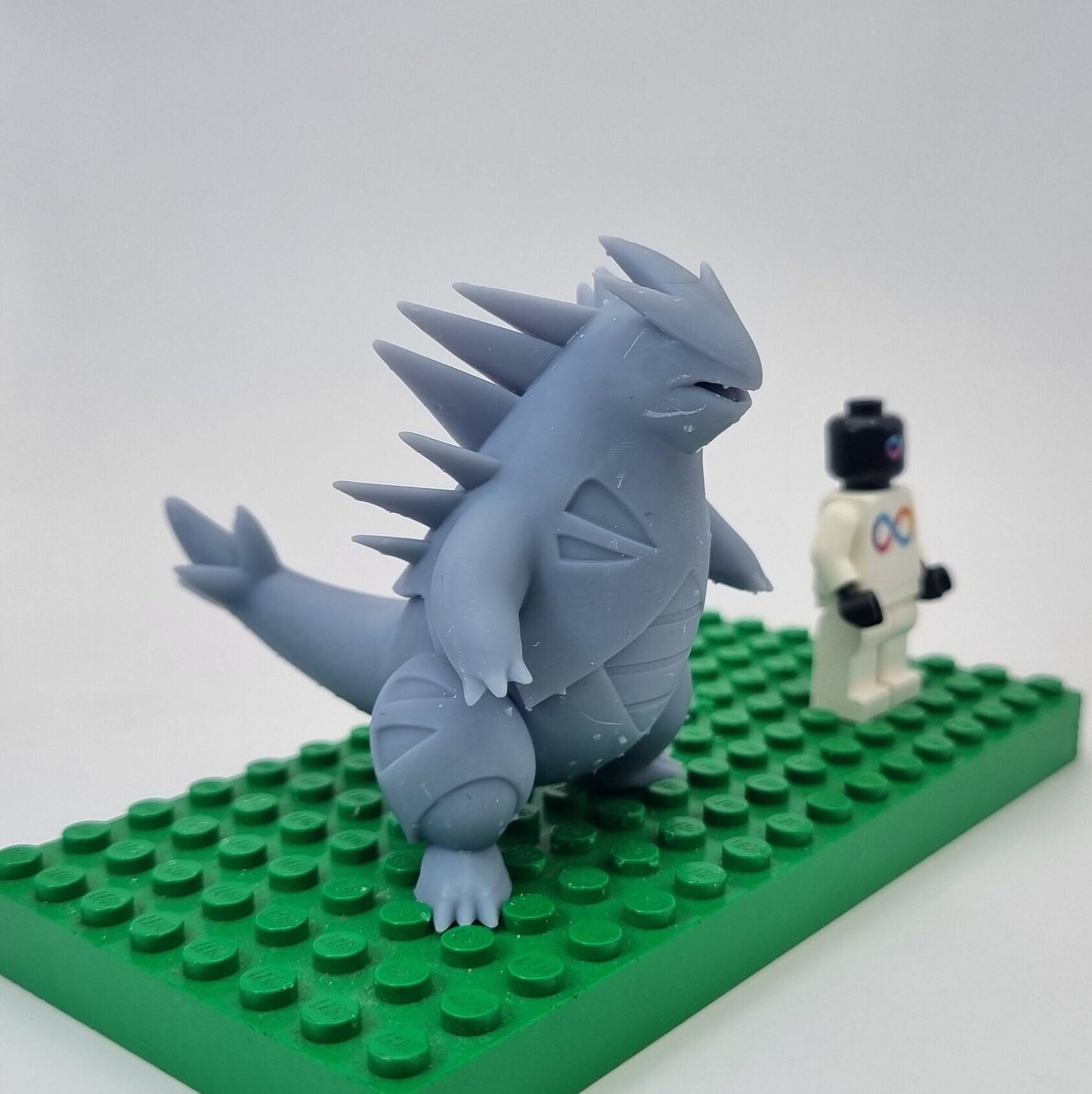 Building toy custom 3D printed animal to catch spikey dinosaur!