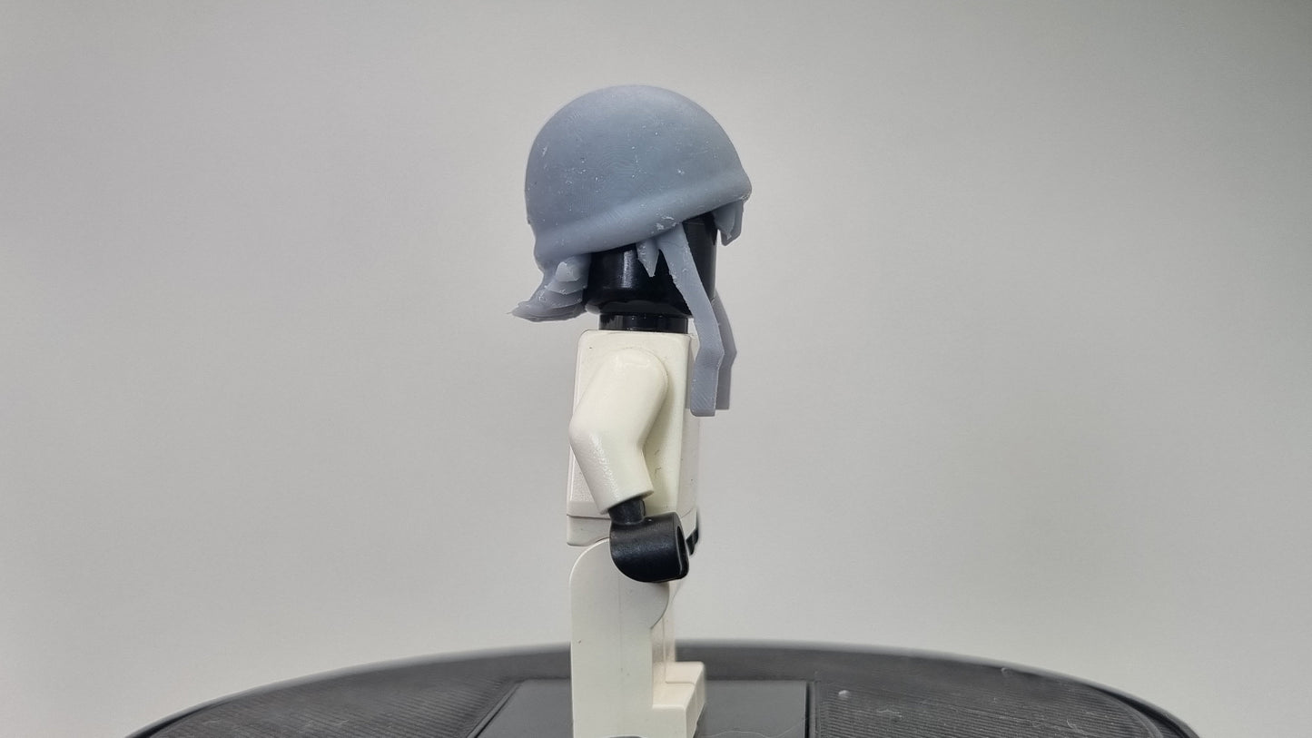 Custom 3D printed building toy analog hairpiece!