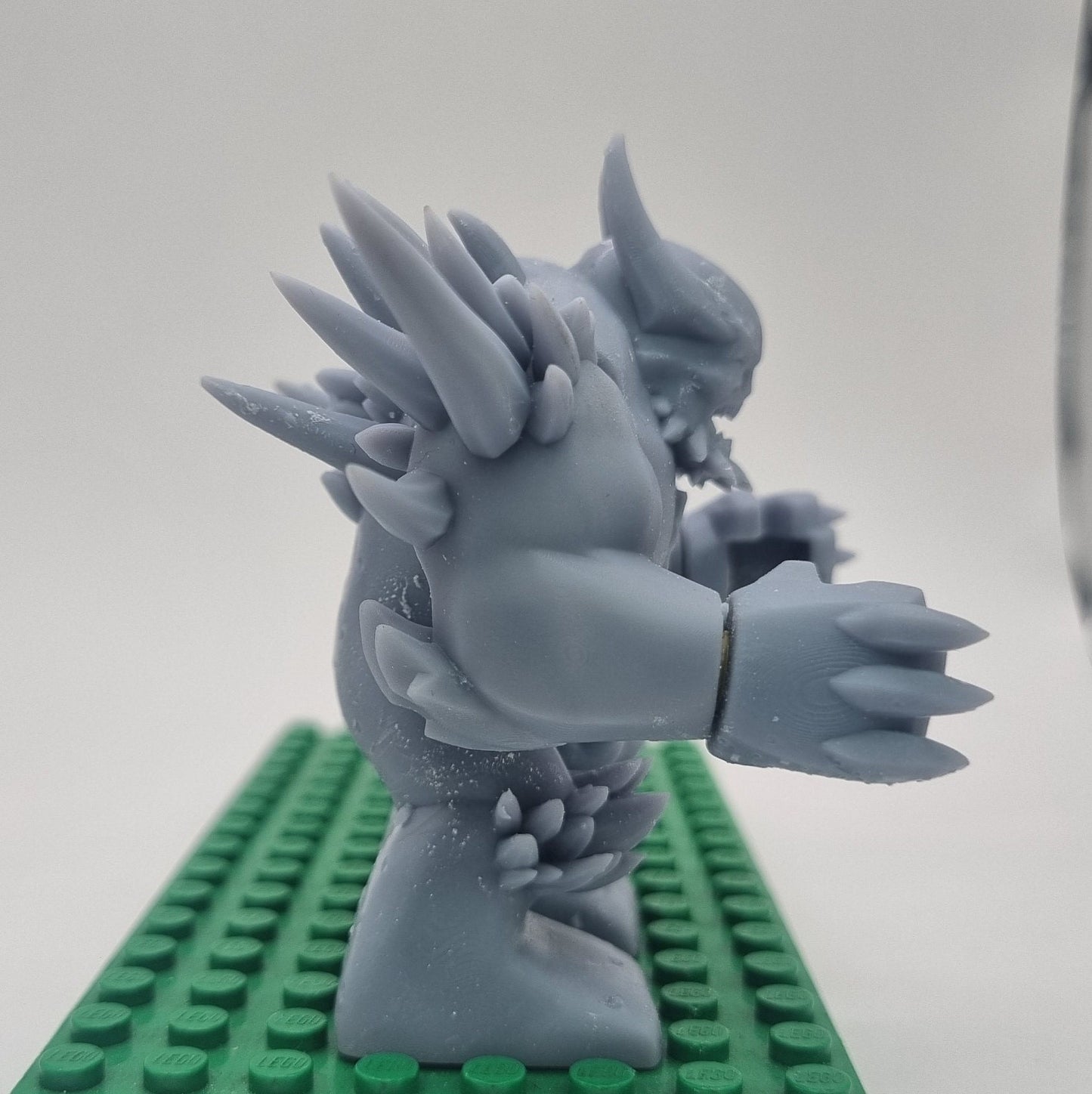 Custom 3D printed building toy spiky bigfig!